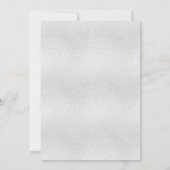 シルバーバイオレットパープル結婚スパークル 招待状 (裏面)