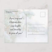 シルバーバウスススワンダーランドクリストマスパーティー インビテーションポストカード (裏面)