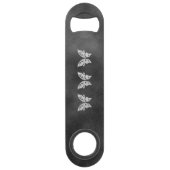 シルバーバタフライ&グレーベルベットボトルオープナー スピード栓抜き (裏面)