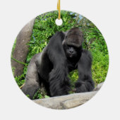 シルバーバックゴリラオーナメント セラミックオーナメント (裏面)