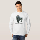 シルバーバックゴリラ ロングTシャツ Tシャツ (正面フル)