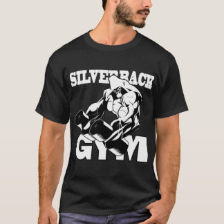 シルバーバックジム シルバーバック ボディビル ジム好き Tシャツ