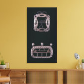 シルバーバックル、英語、18世紀後半 キャンバスプリント (インサイチュ (リビング))