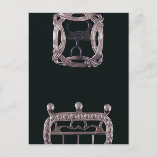 シルバーバックル、英語、18世紀後半 ポストカード (正面)