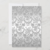 シルバーバラクロスバプテスマ/《キリスト教》洗礼式や命名式招待状 招待状 (裏面)