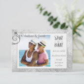 シルバーバラゲイ写真の保存日付 セーブザデート (スタンド正面)