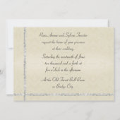 シルバーバラズ馬結婚蹄 招待状 (裏面)