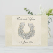 シルバーバラズ馬結婚蹄 招待状 (スタンド正面)