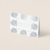 シルバーバラタペストリー悔やみや弔慰サンキューフォイル2 箔カード (正面)