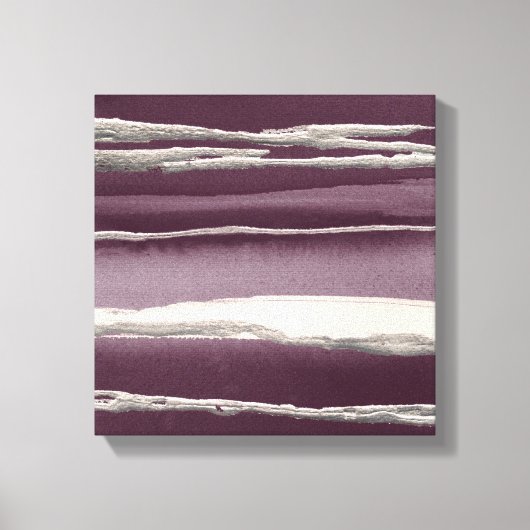 シルバーバラパープル抽象芸術プリント キャンバスプリント (正面)