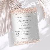 シルバーバラフォーマル金ゴールド結婚ズ 招待状