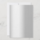 シルバーバラモダン金ゴールド結婚ラグジュアリー 招待状 (裏面)