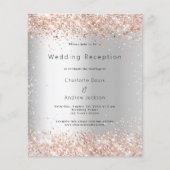 シルバーバラ予算のウェディングレセプションへの招待 (正面)