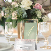 シルバーバラ結婚金ゴールド プレイスカード