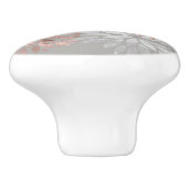 シルバーバラ金ゴールドきらめくスパークルダリアフラワーズ セラミックノブ (側面)