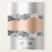 シルバーバラ金ゴールドアガート大理石名台本2023 プランナー手帳 (裏面)