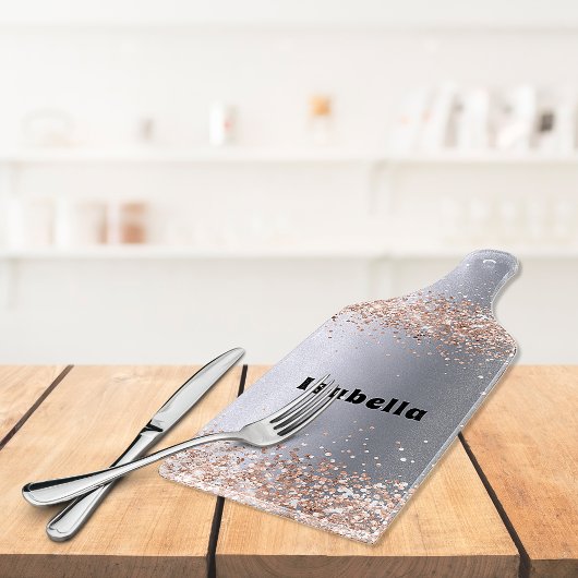 シルバーバラ金ゴールドグリッターのキラキラ名 カッティングボード