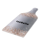 シルバーバラ金ゴールドグリッターのキラキラ名 カッティングボード (角)