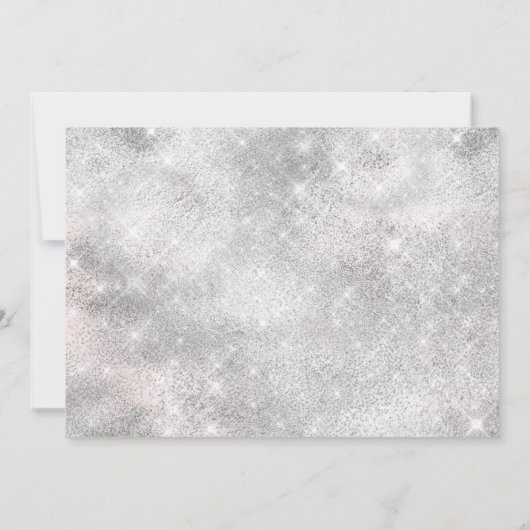 シルバーバラ金ゴールドダイヤモンドレースガウンキンセアニェラ 招待状 (裏面)