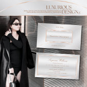 シルバーバラ金ゴールドデコールプロフェッショナルとラグジュアリー 名刺