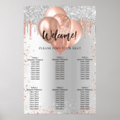 シルバーバラ金ゴールドバルーンのシーティングチャート ポスター (正面)