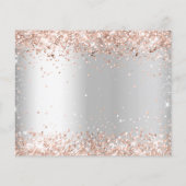 シルバーバラ金ゴールドメニューchoise wedding RSVPカード (裏面)