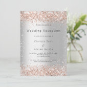 シルバーバラ金ゴールドラグジュアリーウェディングレセプション 招待状 (スタンド正面)