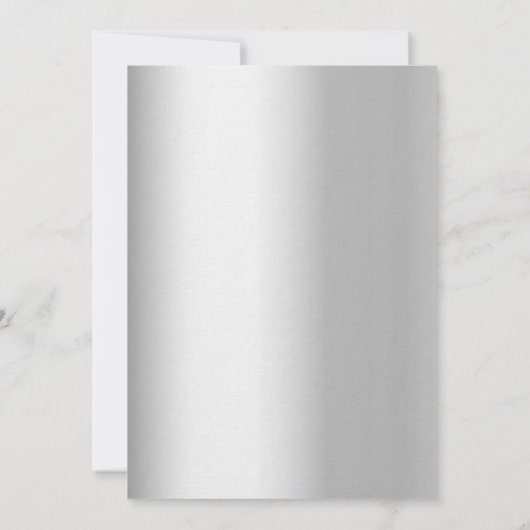 シルバーバラ金ゴールドラグジュアリーウェディングレセプション 招待状 (裏面)