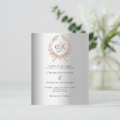 シルバーバラ金ゴールドリースモノグラム結婚バジェット (スタンド正面)