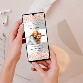 シルバーバラ金ゴールド写真の結婚式の日付を保存