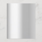 シルバーバラ金ゴールド結婚式の招待状 (裏面)