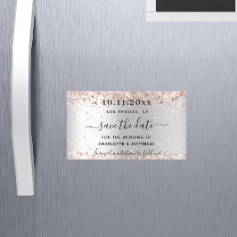 シルバーバラ金ゴールド結婚式は日付磁石を保存