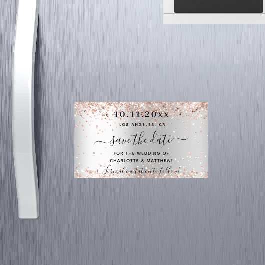 シルバーバラ金ゴールド結婚式は日付磁石を保存