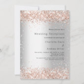 シルバーバラ金ゴールド結婚披露宴 招待状 (正面)