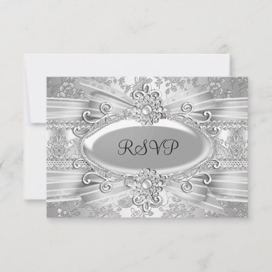 シルバーバラ&ジュエル25周年記念RSVP 出欠カード (正面)