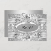シルバーバラ&ジュエル25周年記念RSVP 出欠カード (正面/裏面)