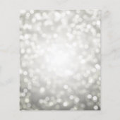 シルバーバルーングリッター90thバースデーパーティー招待状 (裏面)