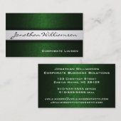 シルバーバンドモダンプロフェッショナル名刺 名刺 (正面/裏面)