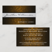 シルバーバンドモダンプロフェッショナル名刺 名刺 (正面/裏面)