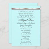 シルバーバンド　任意の色　バトミトバ 招待状 (正面/裏面)