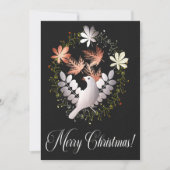 シルバーバードクリスマスグリーティングカード カード (正面)