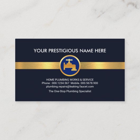 シルバーパイプレンチホーム配管 名刺 (裏面)