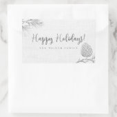 シルバーパインホリデイ 長方形シール (バッグ)