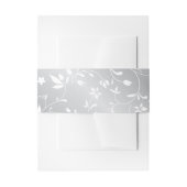 シルバーパターンフローラベリーバンド 招待状ベリーバンド (正面例)