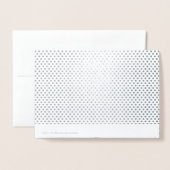 シルバーパトリッジジョイフォトクリスマスカード 箔カード (裏面封筒付き)