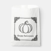 シルバーパンプキンハロウィーン フェイバーバッグ (正面)