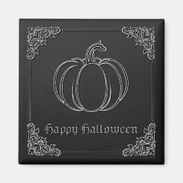 シルバーパンプキンハロウィーン マグネット