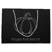 シルバーパンプキンハロウィーン ラージペーパーバッグ (裏面)