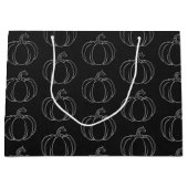 シルバーパンプキンハロウィーン ラージペーパーバッグ (正面)