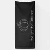 シルバーパンプキンハロウィーン 横断幕 (縦)